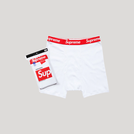 Supreme Hanes Boxer Briefs Blancos UNIDAD
